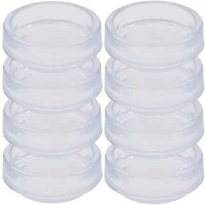 £5.48 • Buy 8 X Small CLEAR CASTOR CUPS Carpet/Floor Chair Sofa Furniture Protectors Caster