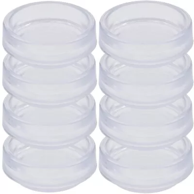 £5.98 • Buy 8 X Small CLEAR CASTOR CUPS Carpet/Floor Chair Sofa Furniture Protectors Caster