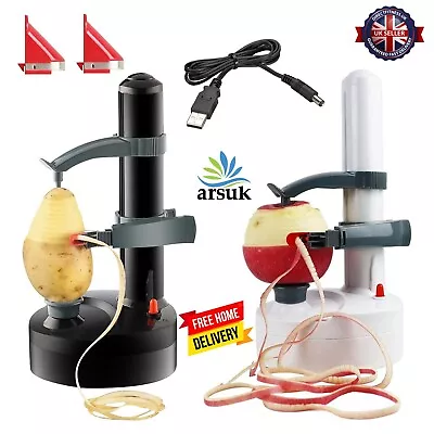 Electric Peeler Corer Fruit Vegetable Potato Apple Automatic Peeling Machine • £14.99