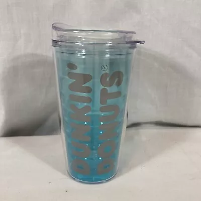 $24.95 • Buy Dunkin Donuts Spring Tritan Tumbler 16 Oz Blue Gradient Hot Cold Travel Mug Cup