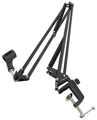 Rockville DMS40 40  Microphone Boom Arm Studio Podcast USB Mic Stand+Desk Clamp • $27.95