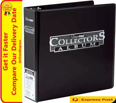 Ultra Pro 3 Ring BLACK Collector Album Binder FOLDER Pokemon Yugioh EXPRESS • $37.90
