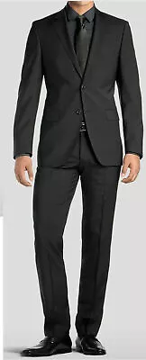 Men Black Suits Designer Grooms Wedding Formal Dinner Suits (Coat+Pant) • $134.99