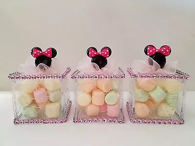 12 Minnie Mouse Fillable Blocks Baby Shower Favors Prizes Game Girl Decorations • $16.99