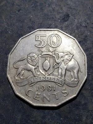 $4.99 • Buy 1981 Swaziland 50 Cents Coin #nov91