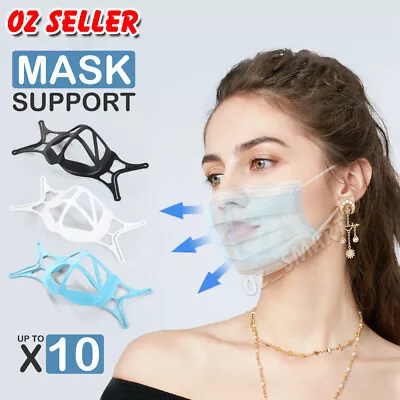 $11.65 • Buy 1/5/10Pcs Face Bracket Mask 3D Silicone Frame Reusable Inner Support Breathable