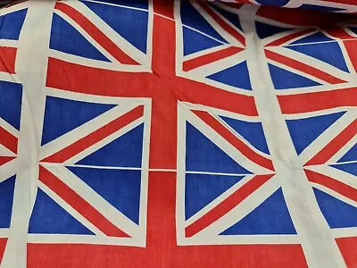 100% Cotton Fabric Material - Union Jack Flags - 60” Wide • £9.99