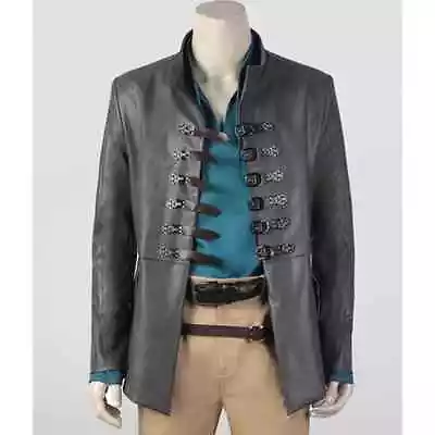 Men's Steampunk Gothic Military Leather Jacket Coat • $79.99