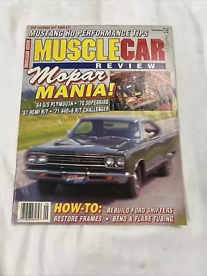 Muscle Car Review Magazine September 1988 • $14.95