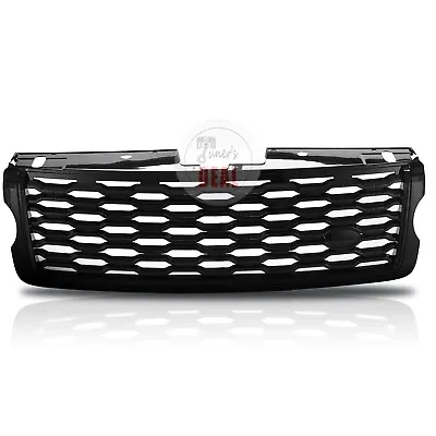 For 2013-17 Land Rover Range Rover Vogue Front Bumper Upper Grille Gloss Black • $111.14