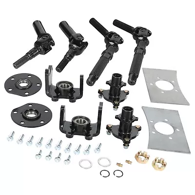 Go Kart Four Wheel Drive Half Axle Kit Front Arm Suspension Electric 4 Wheeler • $149.69