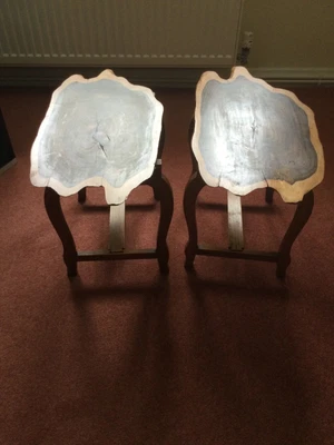 £20 • Buy African Hard Wood Side Tables Pair