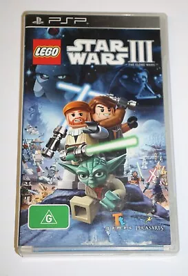 Sony Playstation PSP Game - Lego Star Wars III The Clone Wars • $24.99