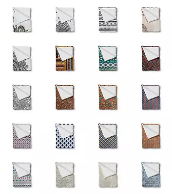 £42.56 • Buy Ambesonne Oriental Pattern Soft Flannel Fleece Throw Blanket Plush For Indoors
