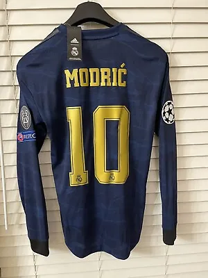 Real Madrid CL Luka Modric Player Issue Climachill Shirt Adidas Jersey • $399.99