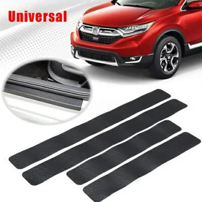 Carbon Fiber Vinyl Decal Door Sill Step Anti Scratch Protection Stickers Cover • $7.85