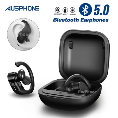 $30.95 • Buy Sweatproof Wireless Bluetooth Earphones Headphones Sport Gym Earbuds With Mic