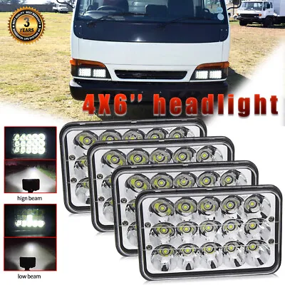 4PCS 4X6  INCH LED Headlights High Low Sealed Beam For Isuzu NPR Base Truck • $45.35