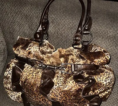Vintage Leopard Print Handbag Purse • $4.99