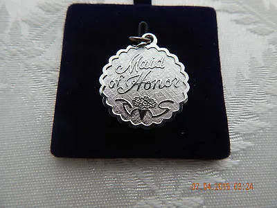 Vintage Lamode Sterling Silver Round  Maid Of Honor  Charm • $25