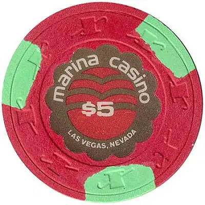 Marina Casino Las Vegas Nevada $5 Chip 1975 • $34.99