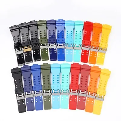 Slicone Strap For Casio G-SHOCK GA-100/110/140/200/400/700 GD-100 G-8900 GW-8900 • $11.99