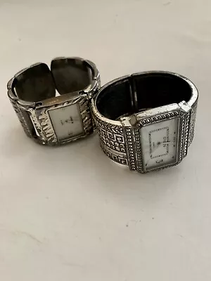 Vintage Chico’s Silver Cuff  Watches & 1 Fossil Face Lot • $10