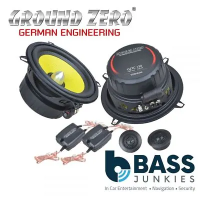 Ground Zero GZTC 130 - 5.25  Inch 130 Watts 3-Ohm 2-Way Component Car Speakers • £119.99