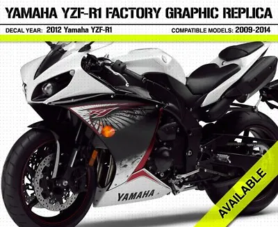 Yamaha Yzf-r1 Graphics Kits Decals Stickers White Red Wings 2012 ( 2009 - 2014 ) • $299.19