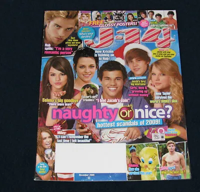 J-14 Magazine December 2009 Taylor Lautner Swift Demi Rob Miranda Justin BooBoo • $14.97