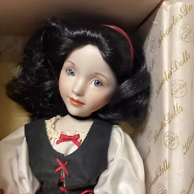 Ashton Drake Galleries Porcelain Doll By Dianna Effner Snow White Vintage In Box • $18