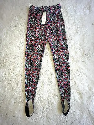 Zara Floral Stirrup Legging Pants Size Small • $19