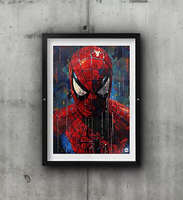 Spiderman Print - Marvel Comics Poster Wall Art Artwork Gift Superhero Decor • £36