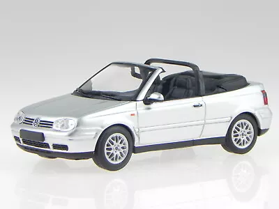 VW Golf 4 Convertible 1998 Silver Diecast Model Car 940058331 Maxichamps 1:43 • $47.90