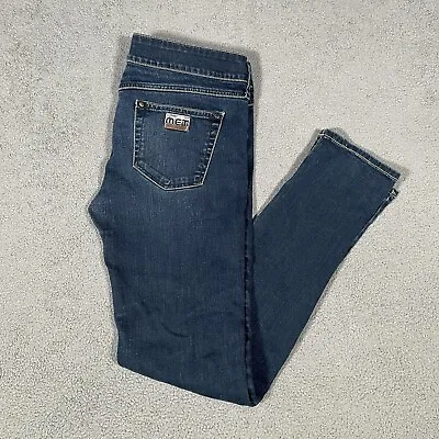 $18.33 • Buy Met Italian Denim Jeans Women’s W32” L31” Skinny Fit Zip Fly Dark Blue