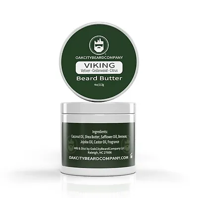 Oak City Beard Co - (Viking) Beard Butter - 4oz - Vetiver - Cedarwood - Citrus • $13.97