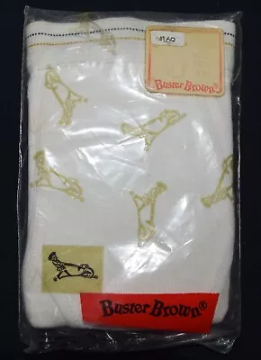 BUSTER BROWN Vintage White Brief Underwear Boy's 12  *NEW*  DEADSTOCK • $4.99