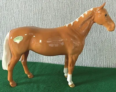 BESWICK HORSE PONY THE HUNTSMAN'S HORSE PALOMINO GLOSS MODEL No. 1484 PERFECT • £75