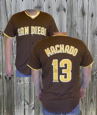 Manny Machado (Padres) Baseball Jersey! Stitched! Large New • $31.99