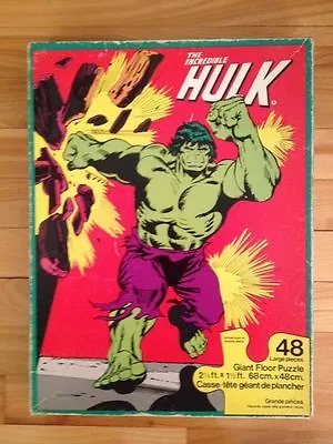 Hulk Puzzle Giant Floor Puzzle 1978 Waddingtons ( Canadian ) • $99