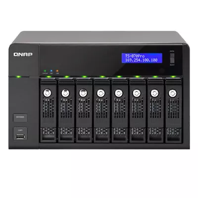 QNAP TS-870 Pro Nas Server 16GB So-Dimm RAM 8-Bay 2x3.3GHz • £720.71