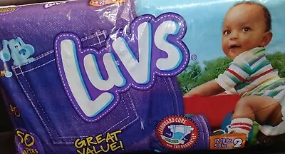 Vintage Luvs Blues Clues Baby Diapers 50 Count Size 2 • $79.99