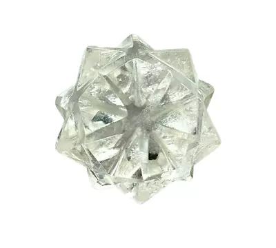 Merkaba Gemstone 20 Point Powerful Water Element Quartz Gemstone Hand Carved • £17.95