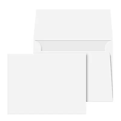 A2 Blank White Note Cards & Envelopes - 80lb Cover - 4 1/4 X 5 1/2 - Set Of 50 • $21.99