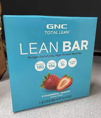 GNC Total Lean Bar STRAWBERRY YOGURT - 5 Count - Exp. 1/2025 • $22