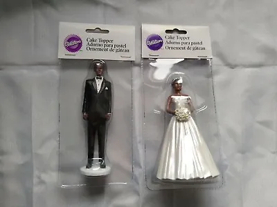 £15.58 • Buy Bride And Groom Wedding Cake Topper Decoration Black African American Couple New