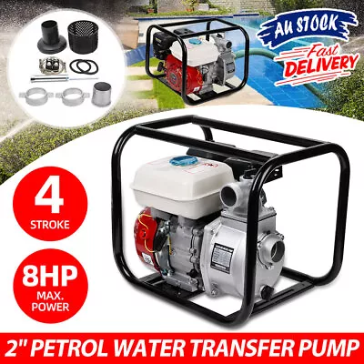 Water Pump Petrol 2 High Flow 4-Stroke OHV 8HP Transfer Fire Fighting Irrigation • $199.99