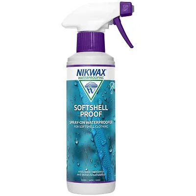 Nikwax Softshell Proof Spray-On Waterproofing For SoftShell Clothing 300ml • £11.45