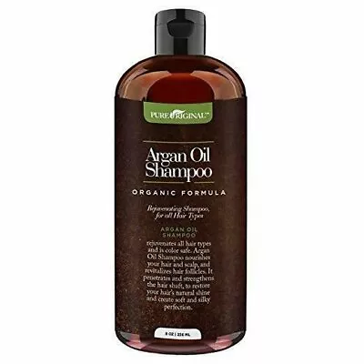 Pure Original Organic Argan Oil Shampoo; Smooths And Conditions Hair 8 Oz. • $10.99