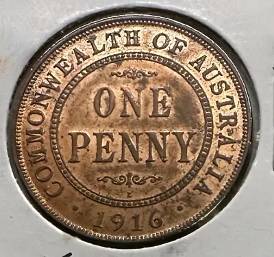 1916 Penny Choice Near Full Red Choice UNC • $1650